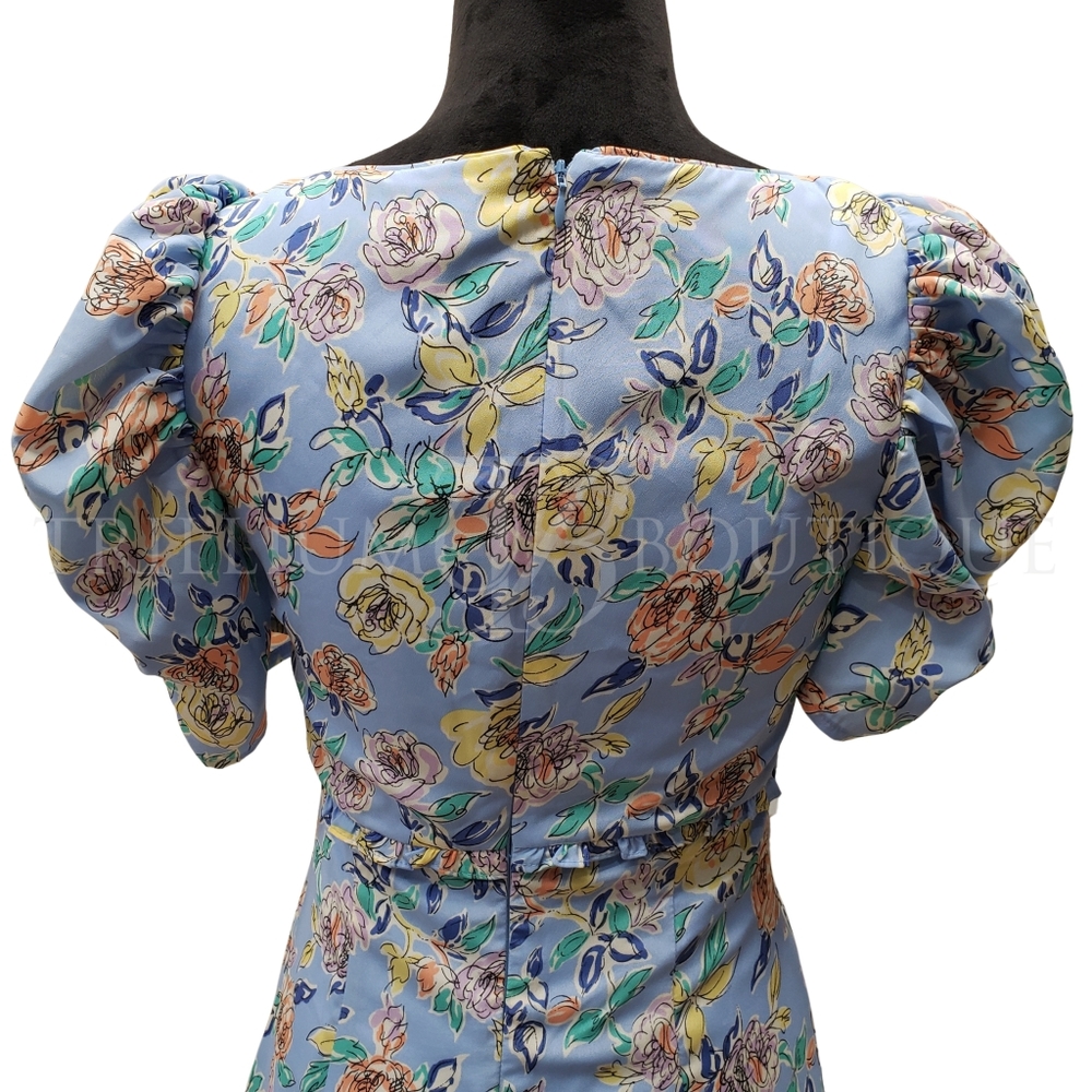 LIKELY Lana Floral Dress Periwinkle Blue/Multi, Size 2 NWT - Picture 8 of 8